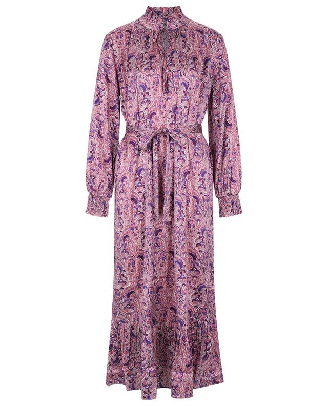 CHARLOTTE SPARRE Elinor Paisley print silk midi dress Bongenie Grieder