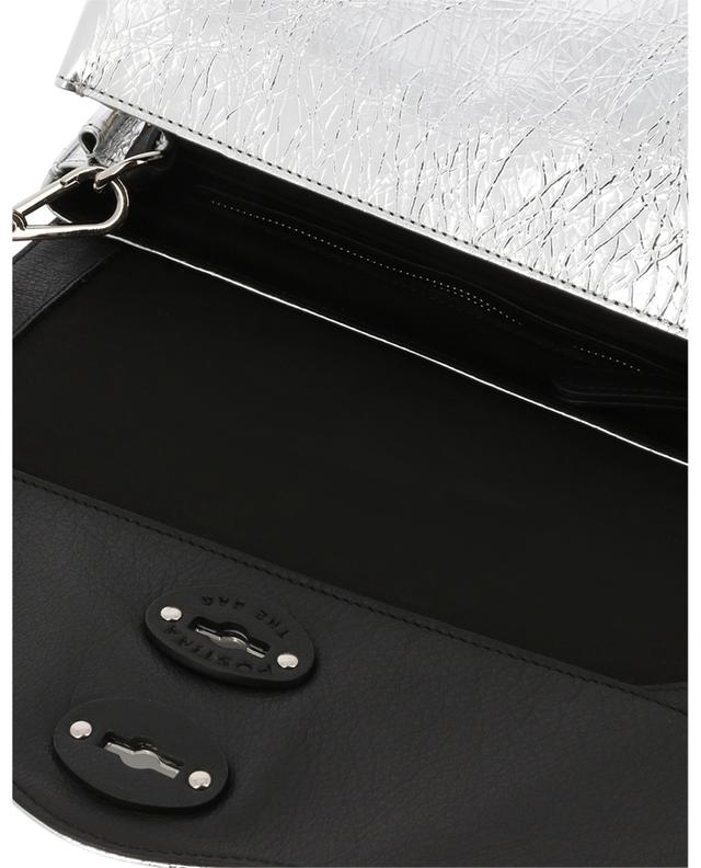 Postina S metallic leather handbag ZANELLATO
