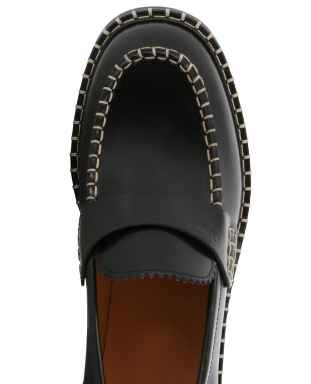 Noua brushed smooth leather loafers CHLOE