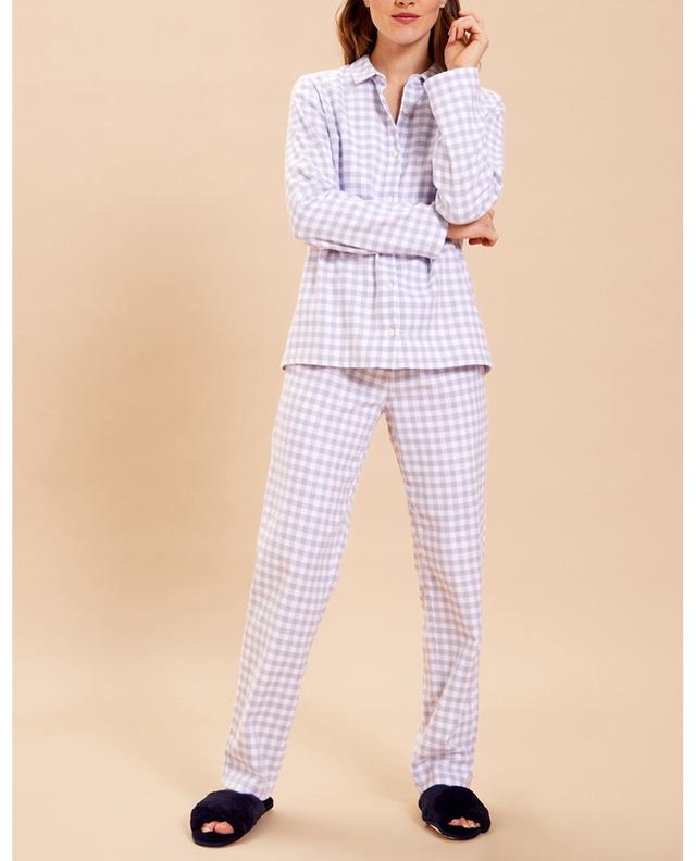 Pyjama en flanelle à carreaux Entracte LAURENCE TAVERNIER