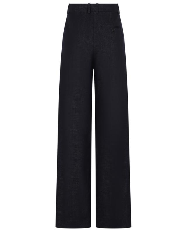 Glittering check wool high-rise wide-leg trousers STELLA MCCARTNEY