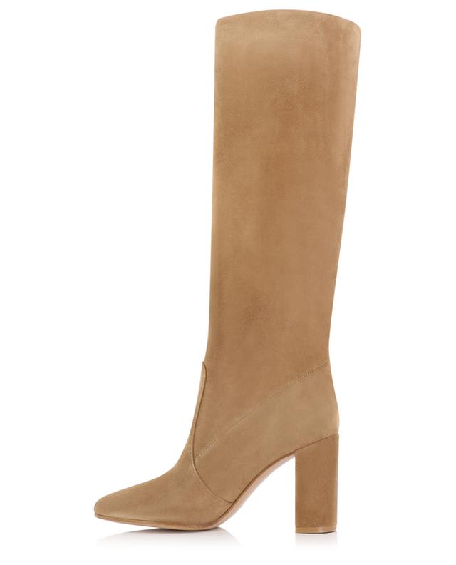 Glen 85 suede ankle boots with block heels GIANVITO ROSSI