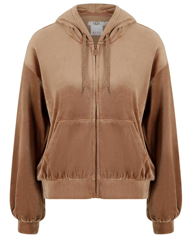 Ashwood hooded velvet full-zip sweatshirt UGG