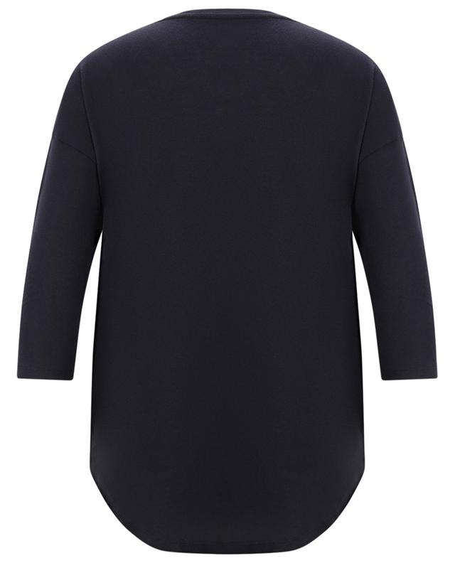 Cotton and cashmere three-quarter sleeve T-shirt MAJESTIC FILATURES