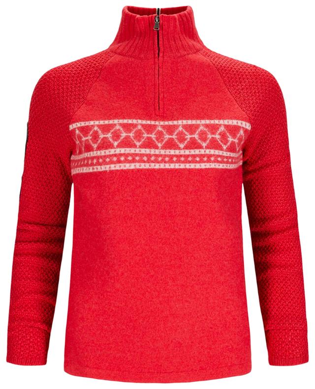 Jacquard knit half-zip ski jumper AMUNDSEN