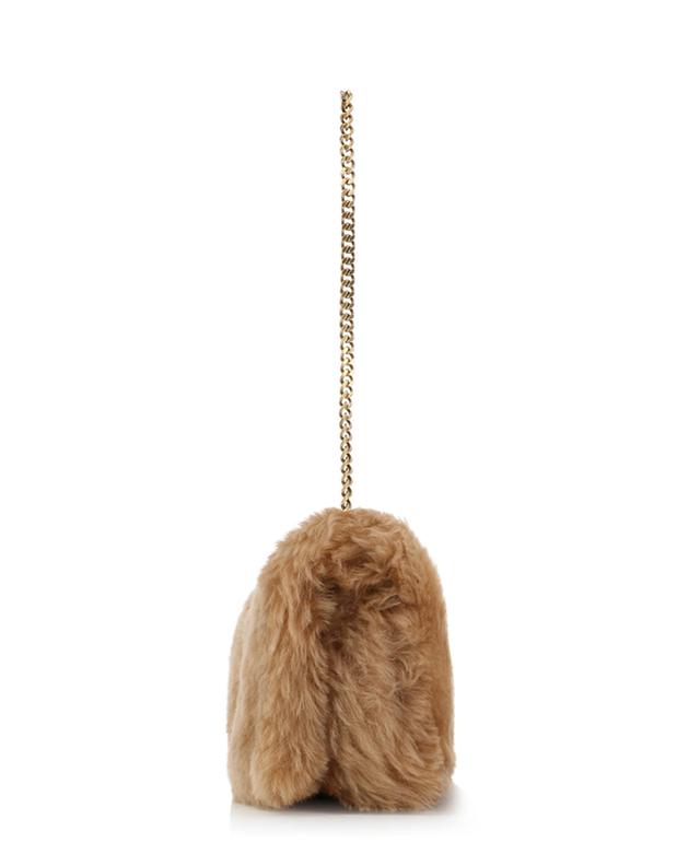 Kate Small Shearling Shoulder Bag in Brown - Saint Laurent