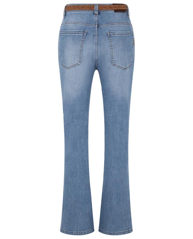 Bootcut-Jeans mit hoher Taille und Gürtel The Subtle BRUNELLO CUCINELLI
