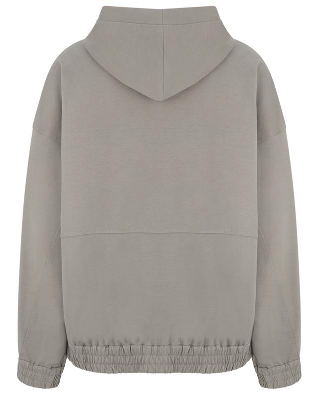 Shiny Exelets hooded full-zip sweatshirt BRUNELLO CUCINELLI