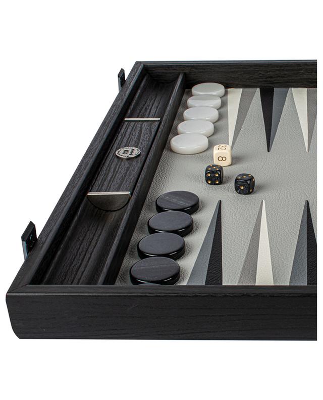 Trilogy wood and leatherette backgammon set MANOPOULOS