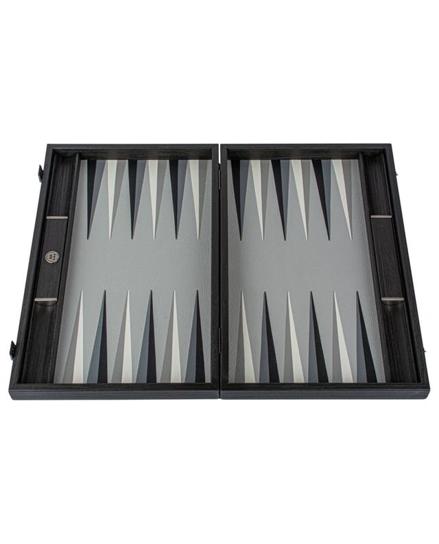 Trilogy wood and leatherette backgammon set MANOPOULOS