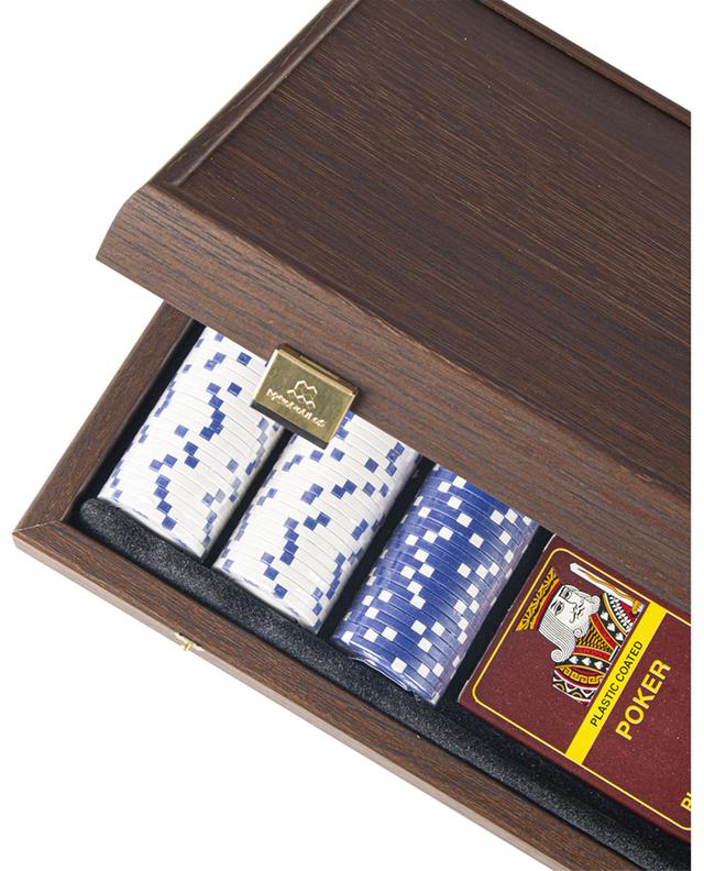 Poker set in Walnut wood replica case MANOPOULOS