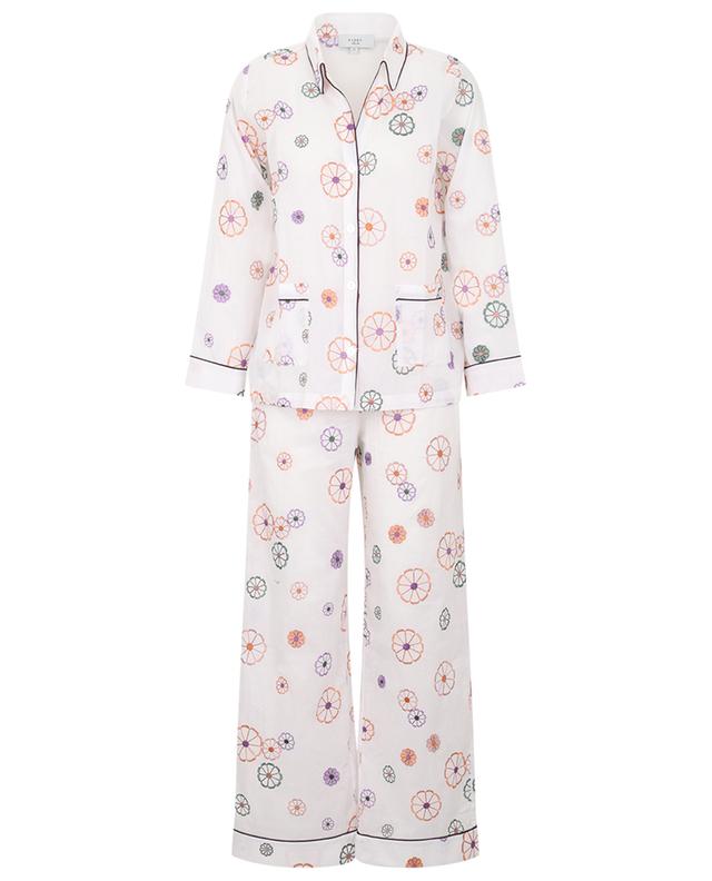 Pyjama en voile de coton brodé fleurs Tokyo KARMA ON THE ROCKS