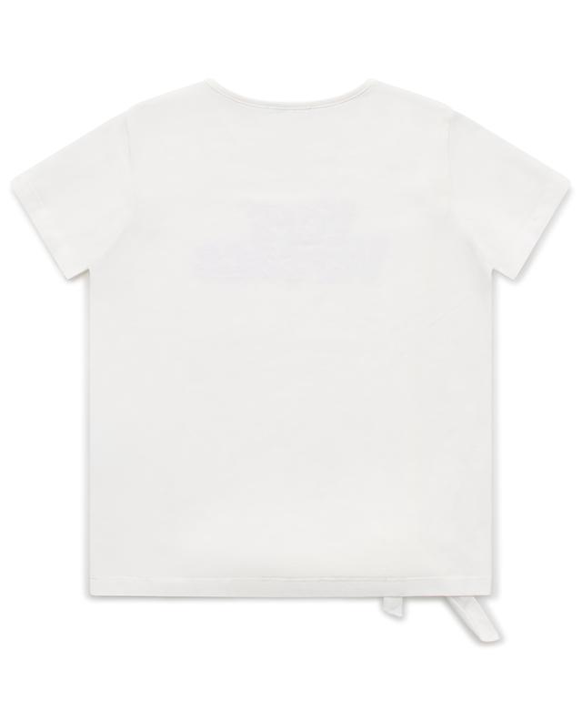 Mädchen-T-Shirt mit Knotdetail und Kristallen Very Versace VERSACE