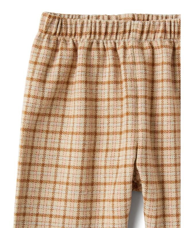 Straight-leg checked baby trousers IL GUFO