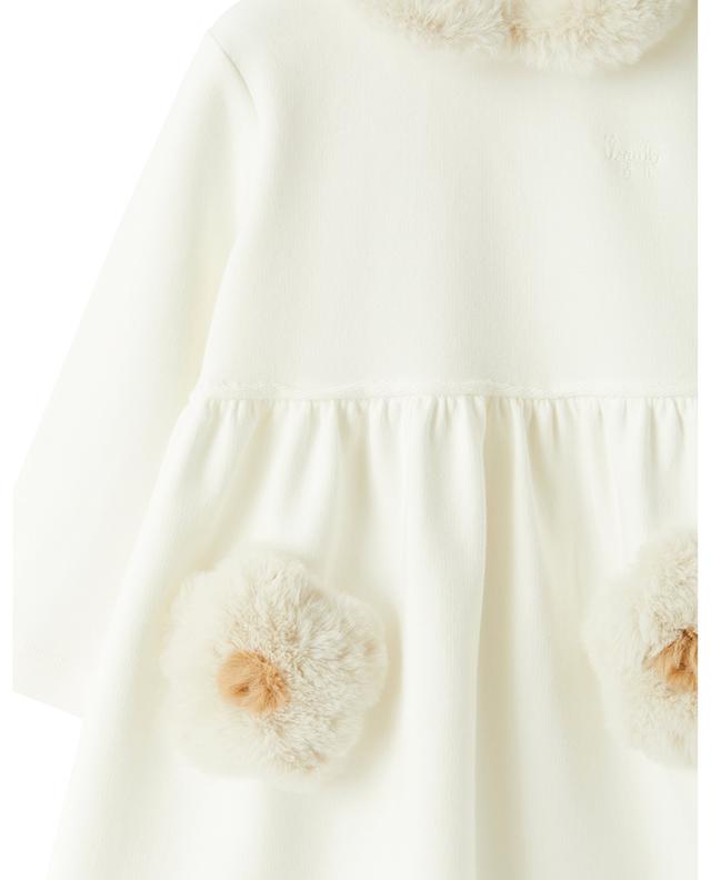 Baby sweat dress with plush appliqué IL GUFO