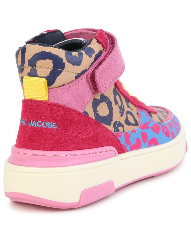 Leopard printed girls&#039; high-top sneakers MARC JACOBS