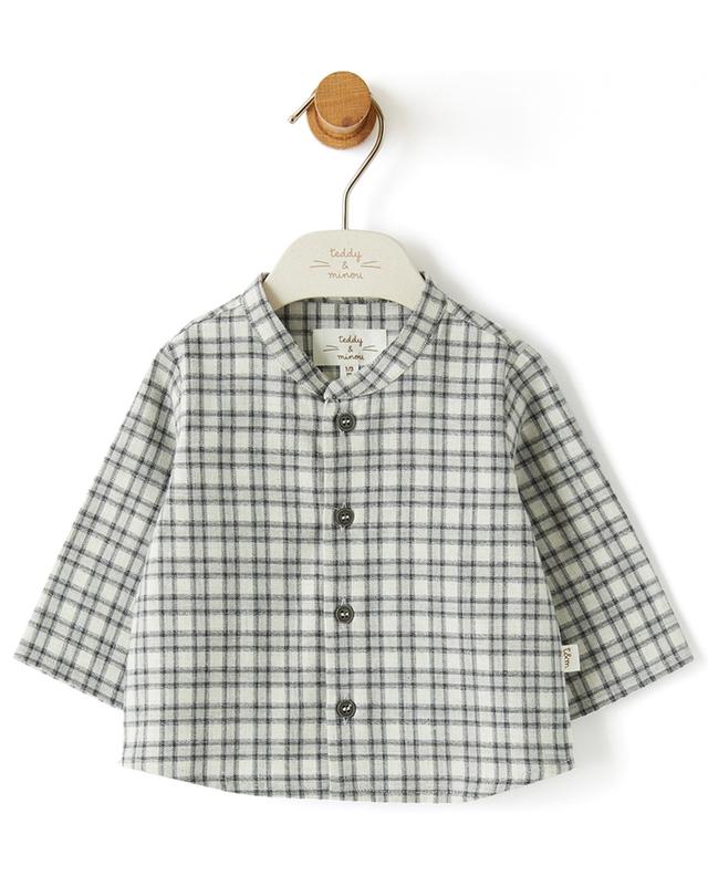 Checked cotton baby shirt TEDDY &amp; MINOU
