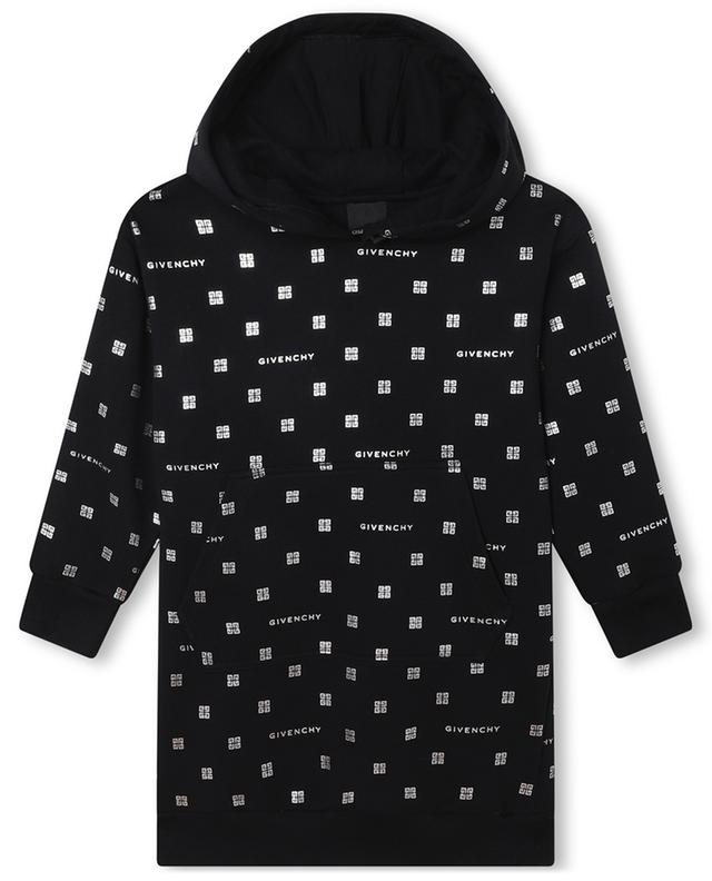 Silvery 4G girl&#039;s hooded sweat dress GIVENCHY