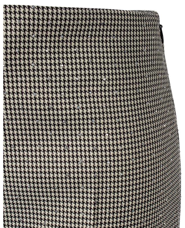 Meghan crystal clad houndstooth check wide-leg trousers SEDUCTIVE