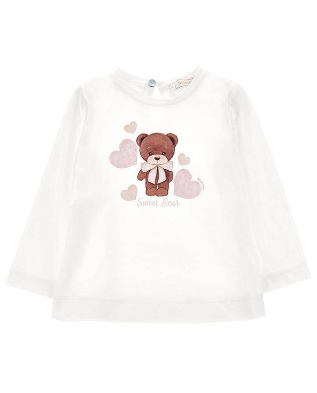 Teddy &amp; Hearts printed long-sleeved baby T-shirt MONNALISA