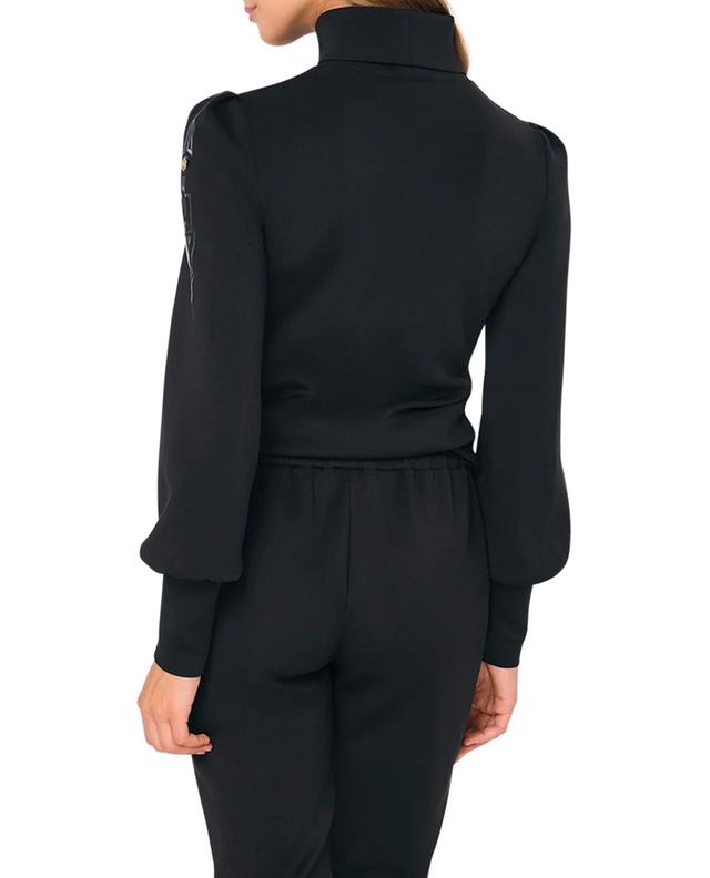 Rema top with high-rise collar and puff sleeves INA KESS