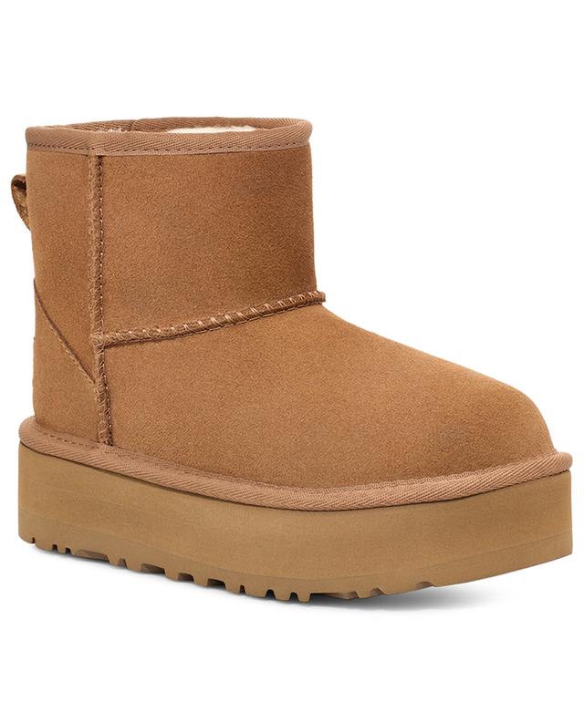 Classic Mini Platform girls&#039; suede ankle boots UGG