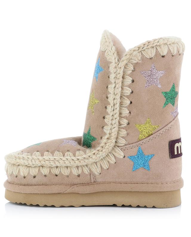 Eskimo Glitter Printed Stars warm girl&#039;s ankle boots MOU