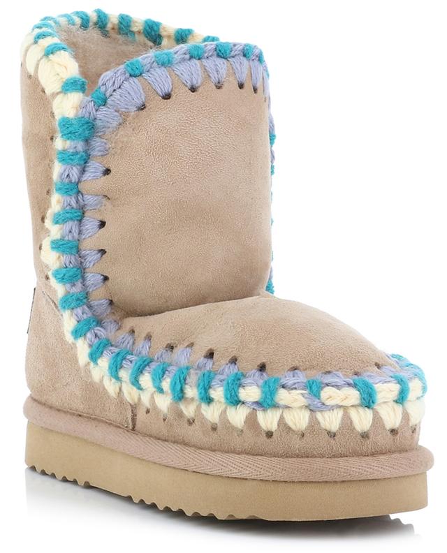 Eskimo Overstitching Kid warm girl&#039;s ankle boots MOU
