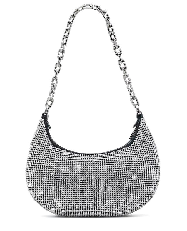 The Rhinestone Small Curve sparkling shoulder bag MARC JACOBS