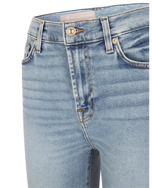 High-Waist Slim Kick cotton and modal flared jeans 7 FOR ALL MANKIND