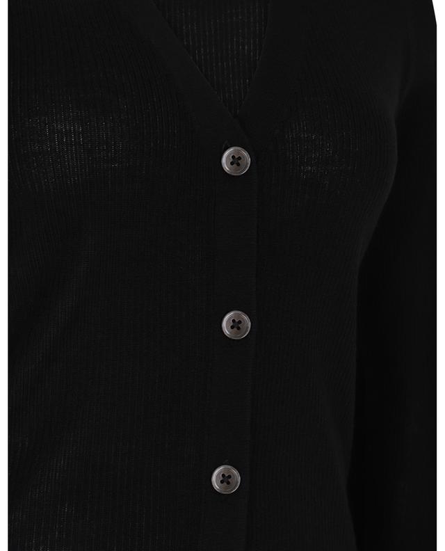Fine ribbed V-neck button-down cardigan BONGENIE GRIEDER