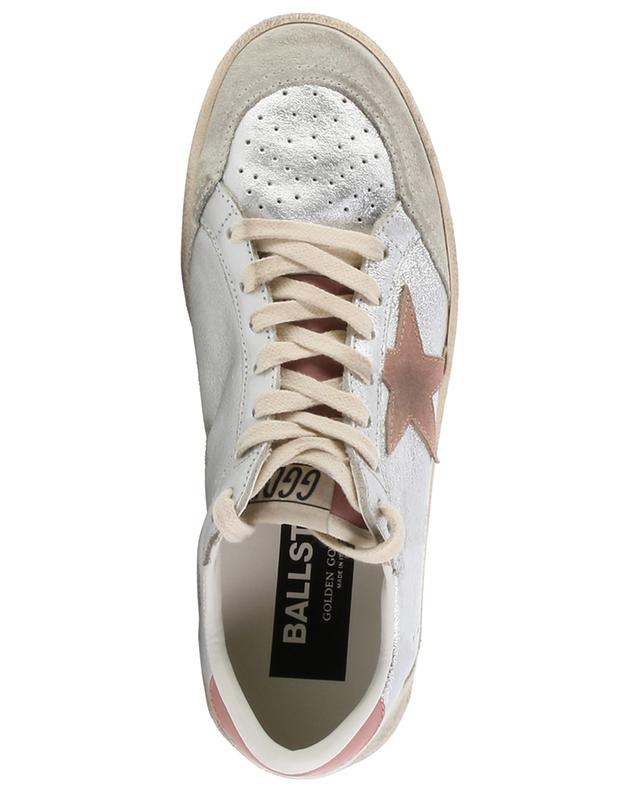 Metallic-Sneakers mit rosa Stern Ball Star GOLDEN GOOSE