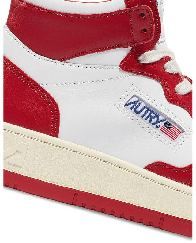 Medalist Mid sneakers in leather with red detailing AUTRY