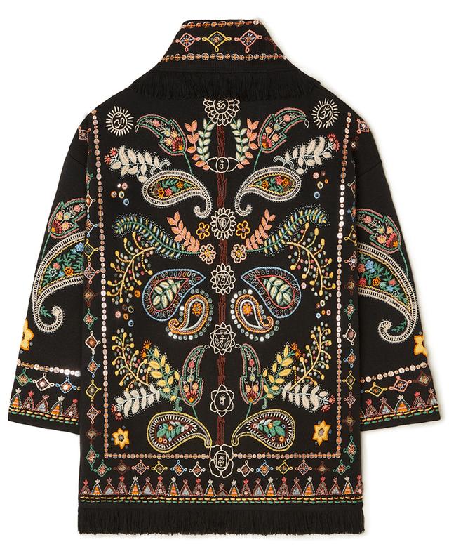 Inner Energy embroidered wool oversize cardigan ALANUI
