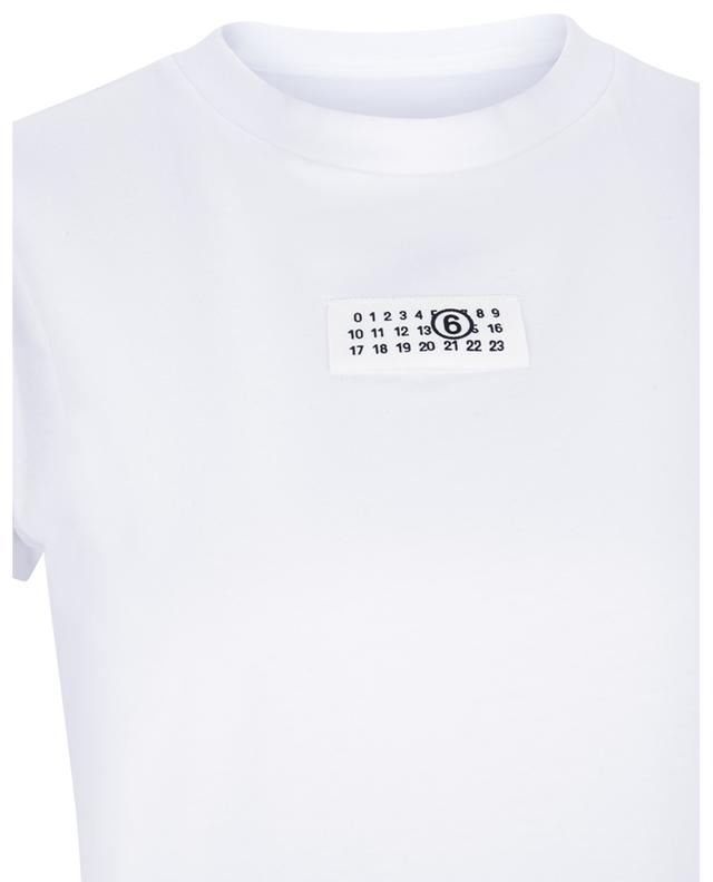 123 6 Patch cotton short-sleeved T-shirt MM6
