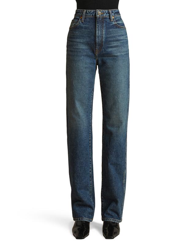 The Danielle Prescott high-rise slim fit straight leg jeans KHAITE