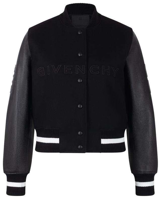 4G felt and leather varsity jacket GIVENCHY