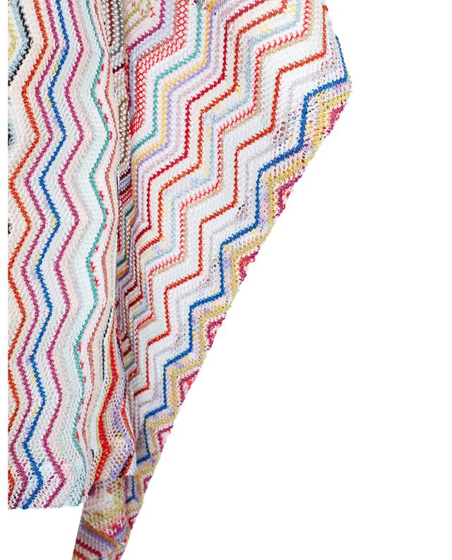 Glittering herringbone patterned net knit caftan MISSONI