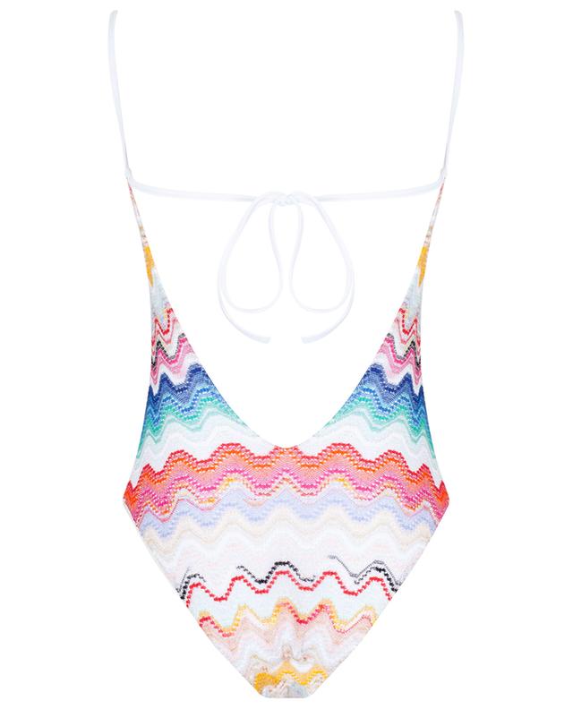 Glittering knit swimsuit with V-shaped cut-out MISSONI