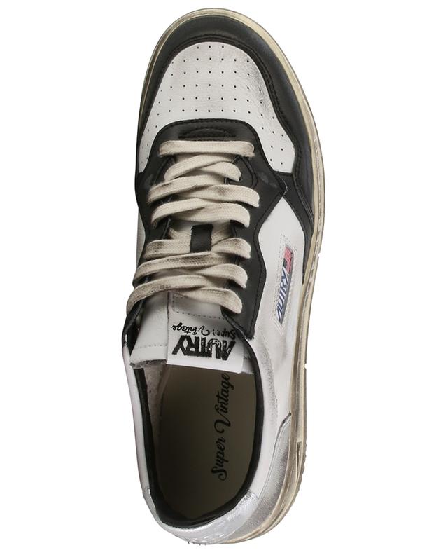 Medalist Super Vintage distresses low-top sneakers with silver-tone detail AUTRY