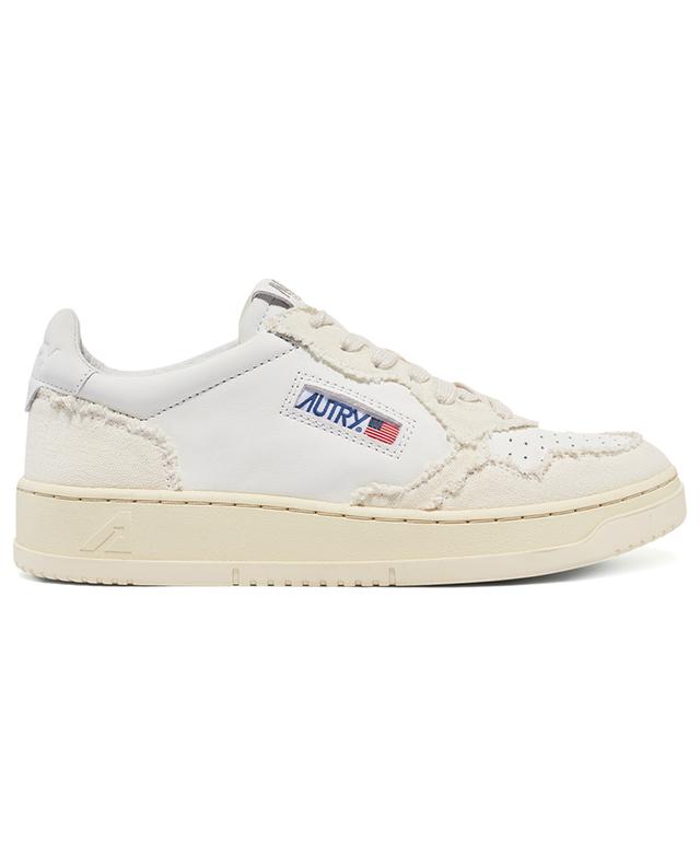 Medalist low-top leather and canvas sneakers AUTRY