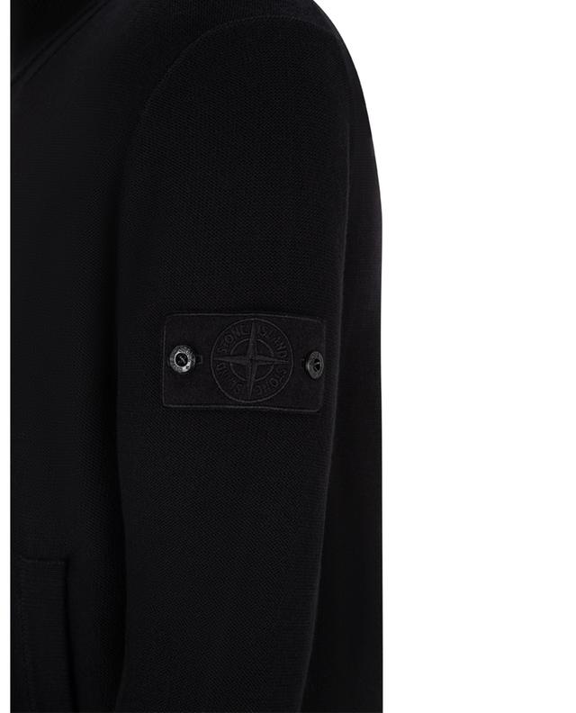 541FA Ghost Piece full-zip cotton and cashmere cardigan STONE ISLAND