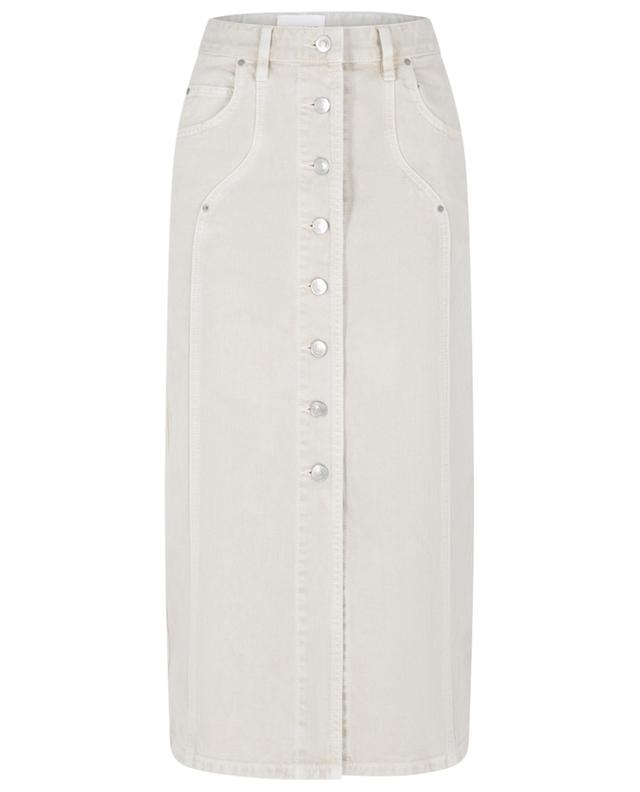 Vandy button-down denim straight skirt MARANT ETOILE