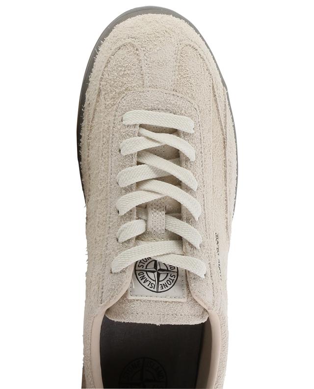 S0101 Stone Island Low Cut textured suede lace-up sneakers STONE ISLAND