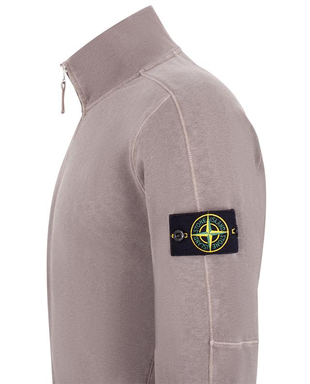 65960 Old Treatment full-zip sweatshirt with stand-up collar STONE ISLAND