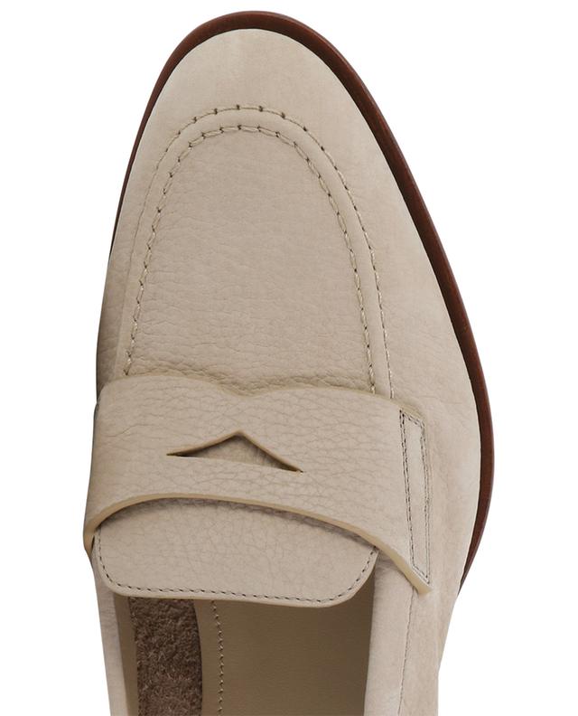 Penny nubuck leather loafers SANTONI