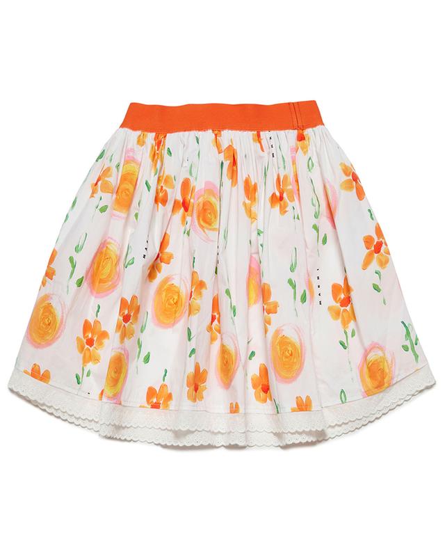 Sunny Day flared girl&#039;s poplin skirt MARNI