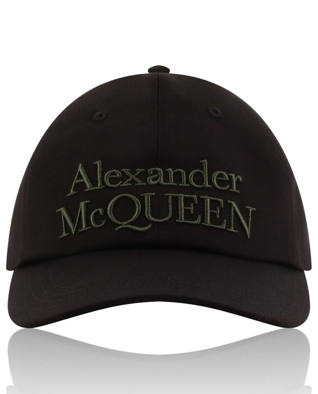 Logo embroidered gabardine baseball cap ALEXANDER MC QUEEN