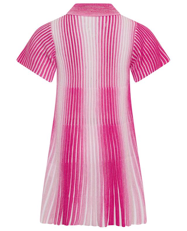 Striped girl&#039;s knit polo dress MISSONI