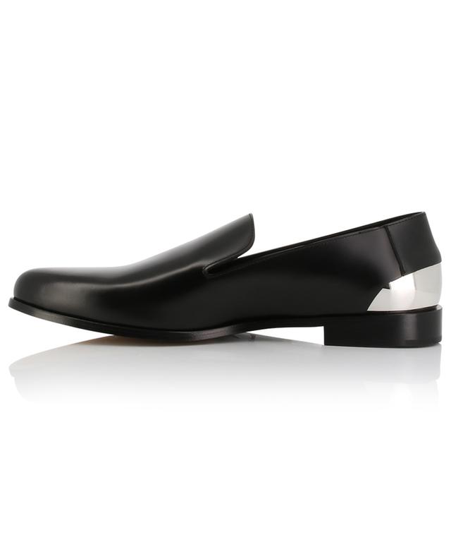 Lux Trend shiny smooth leather loafers with metal heel ALEXANDER MC QUEEN